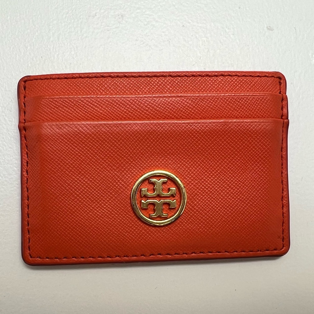 Tory Burch Orange Cardholder